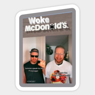 Woke McDon*lds Sticker